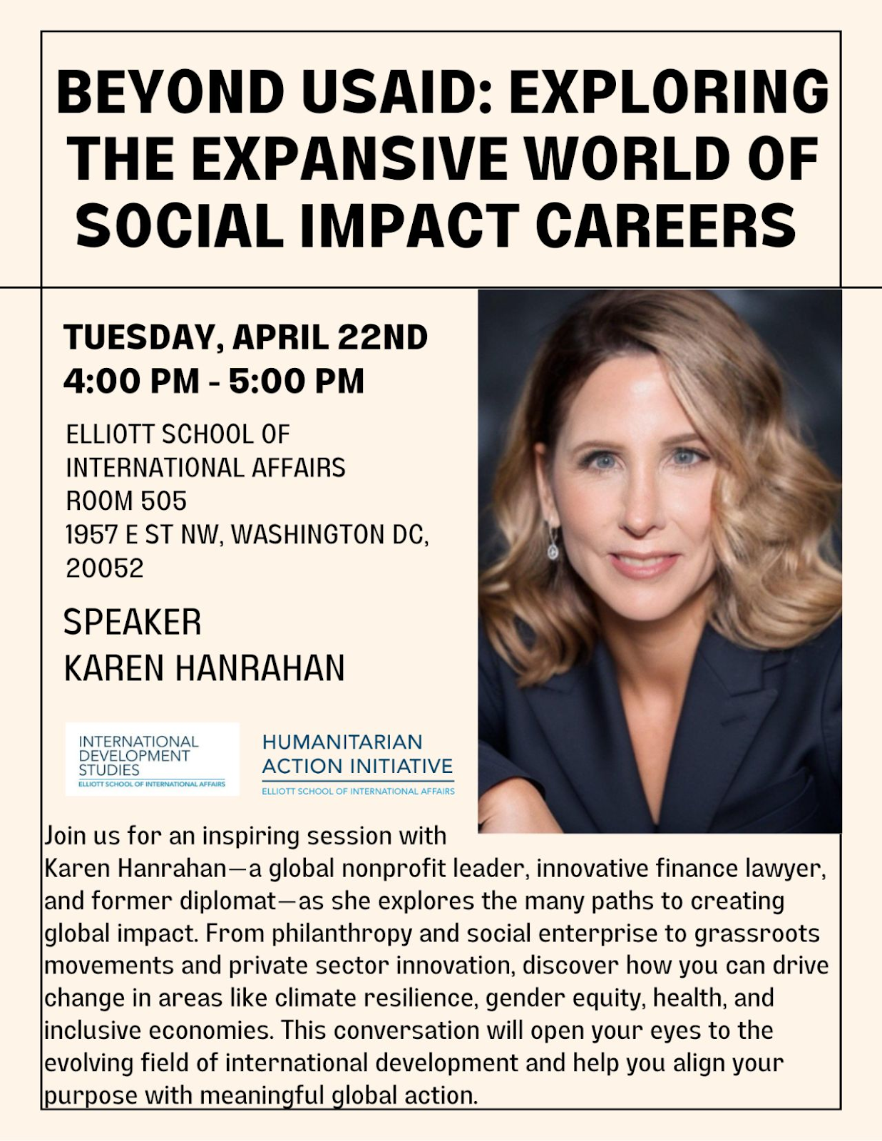 Beyond USAID: Exploring The Expansive World of Social Impact Careers Poster